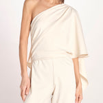tuta asimmetrica RIO S26-142 004 IVORY oscar 
