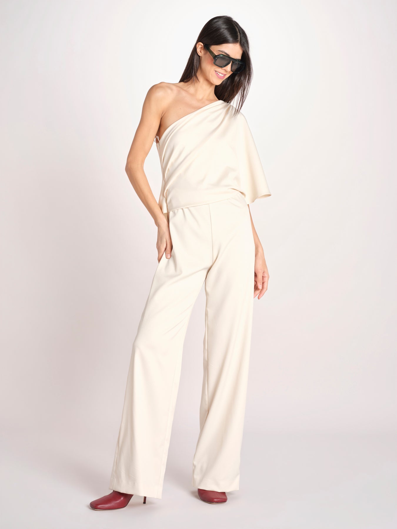 tuta asimmetrica RIO S26-142 004 IVORY oscar 