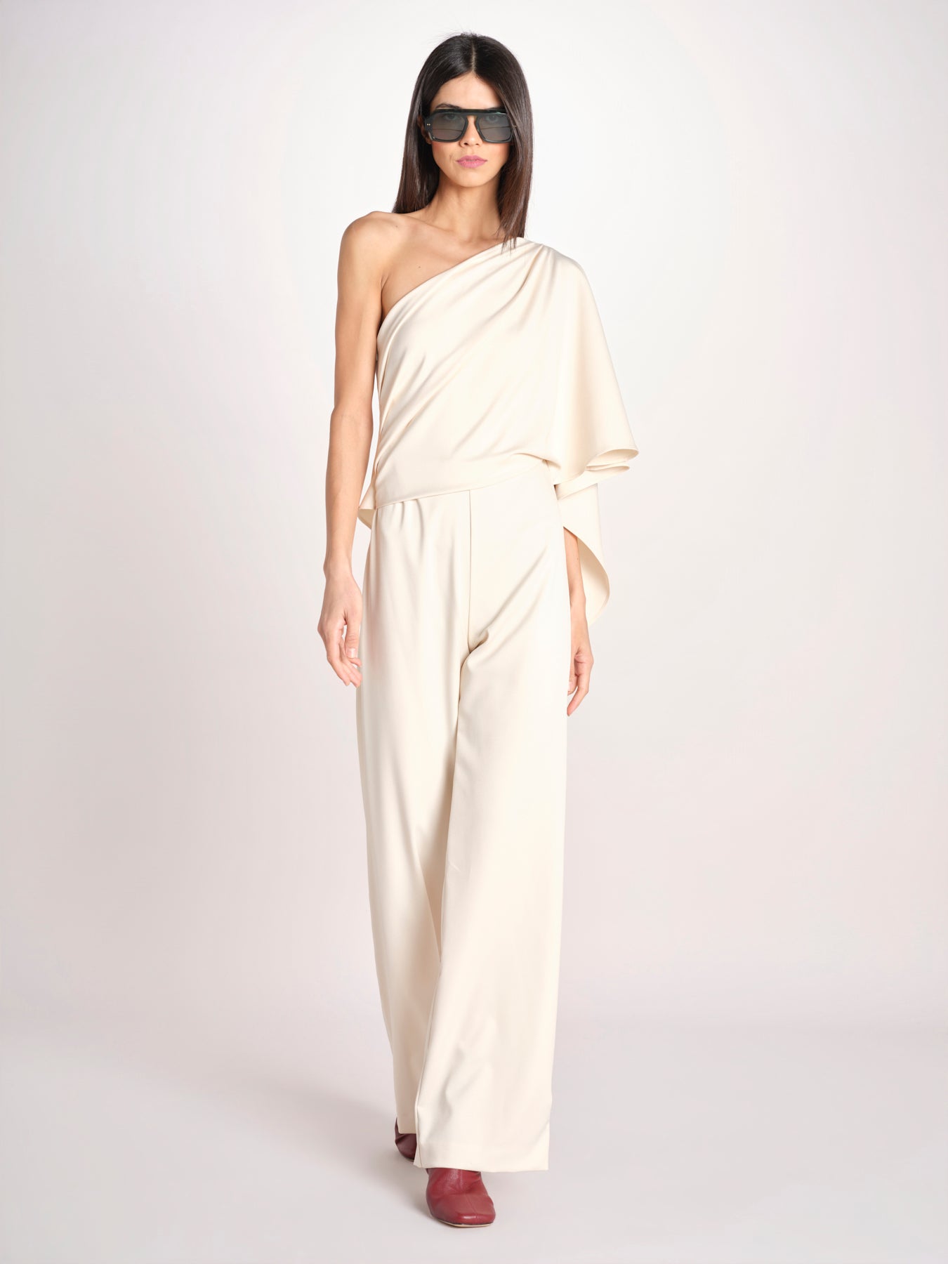 tuta asimmetrica RIO S26-142 004 IVORY oscar 