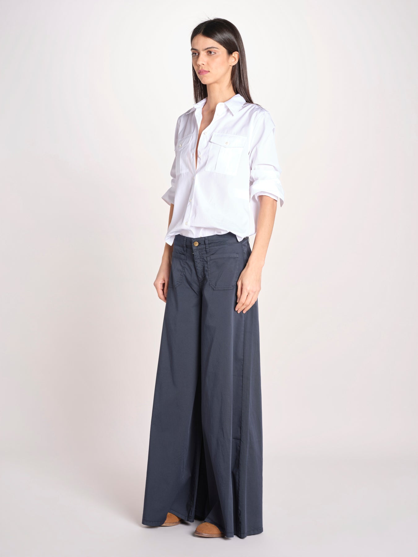 pantalone over 4 tasche GRACE XG02 040 BLU NOTTE ps don't forget me 