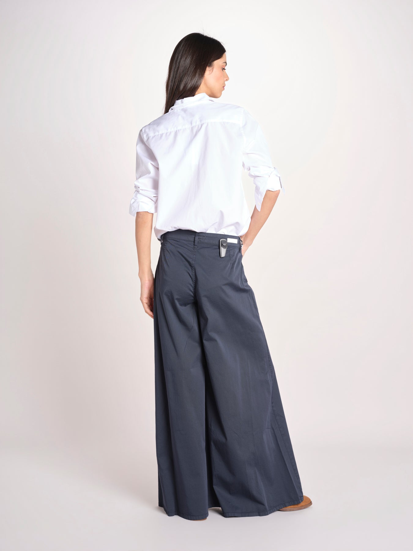 pantalone over 4 tasche GRACE XG02 040 BLU NOTTE ps don't forget me 