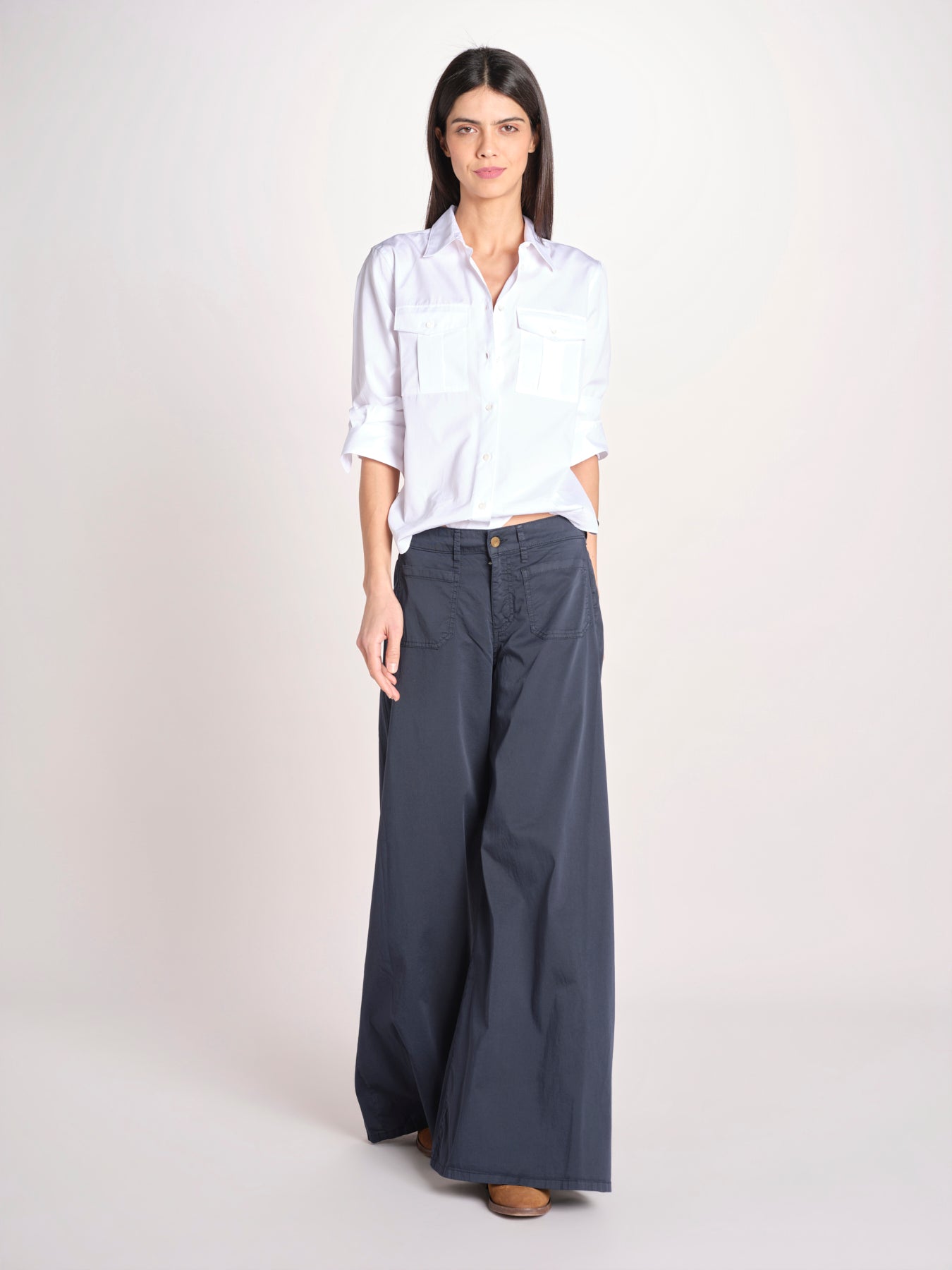 pantalone over 4 tasche GRACE XG02 040 BLU NOTTE ps don't forget me 