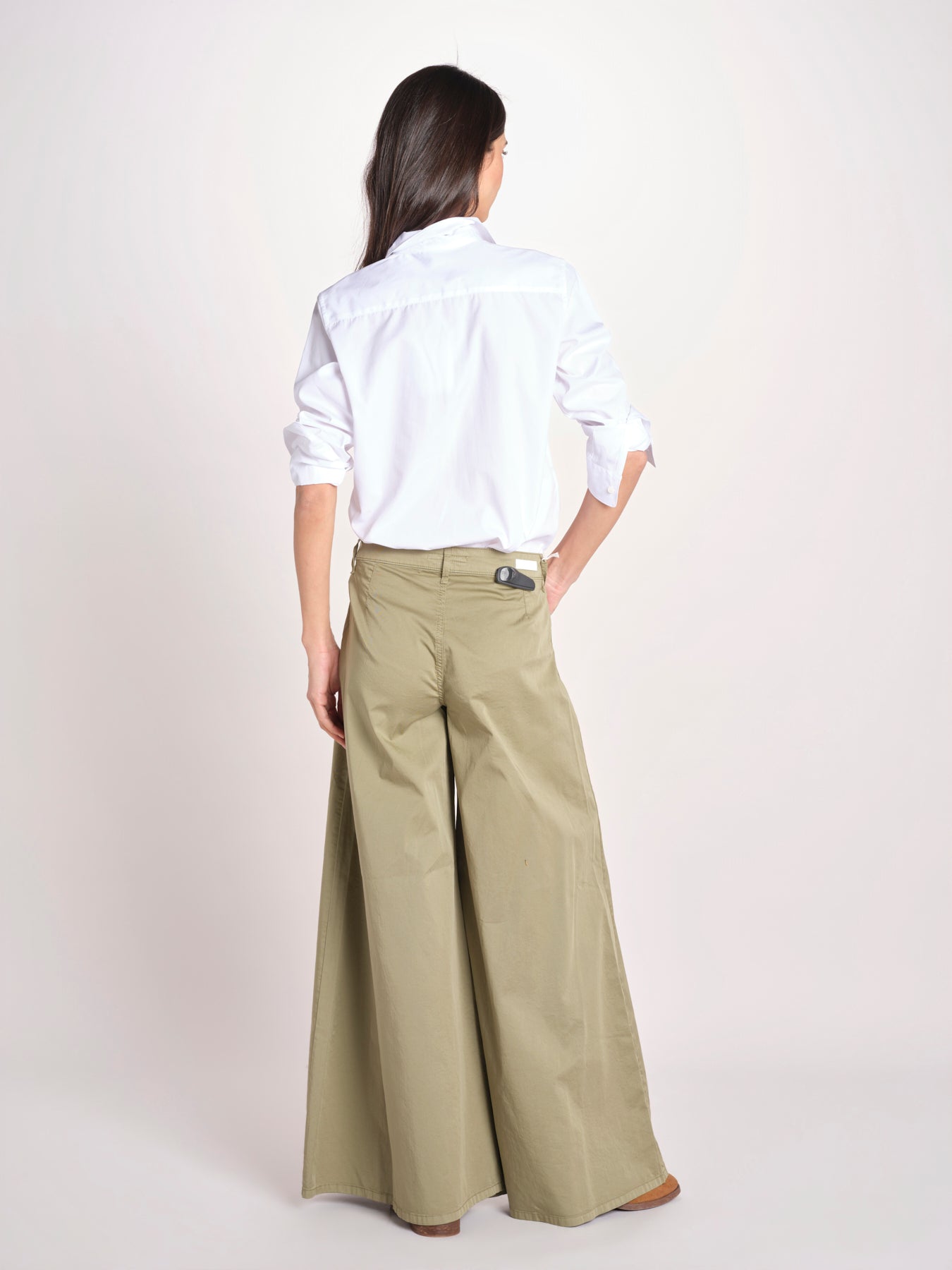 pantalone over 4 tasche GRACE XG02 169 OLIVA ps don't forget me 