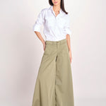 pantalone over 4 tasche GRACE XG02 169 OLIVA ps don't forget me 