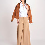 pantalone over 4 tasche GRACE XG02 183 NOCCIOLA ps don't forget me 
