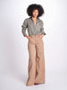 pantalone 4 tasche in misto lino