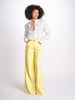 pantalone 4 tasche in misto lino