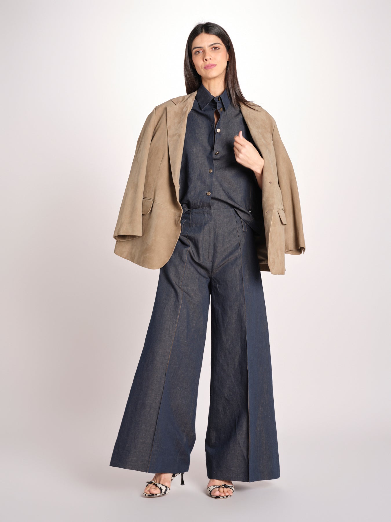 camicia in denim leggero BILYA 33119 356 606 quelledue 