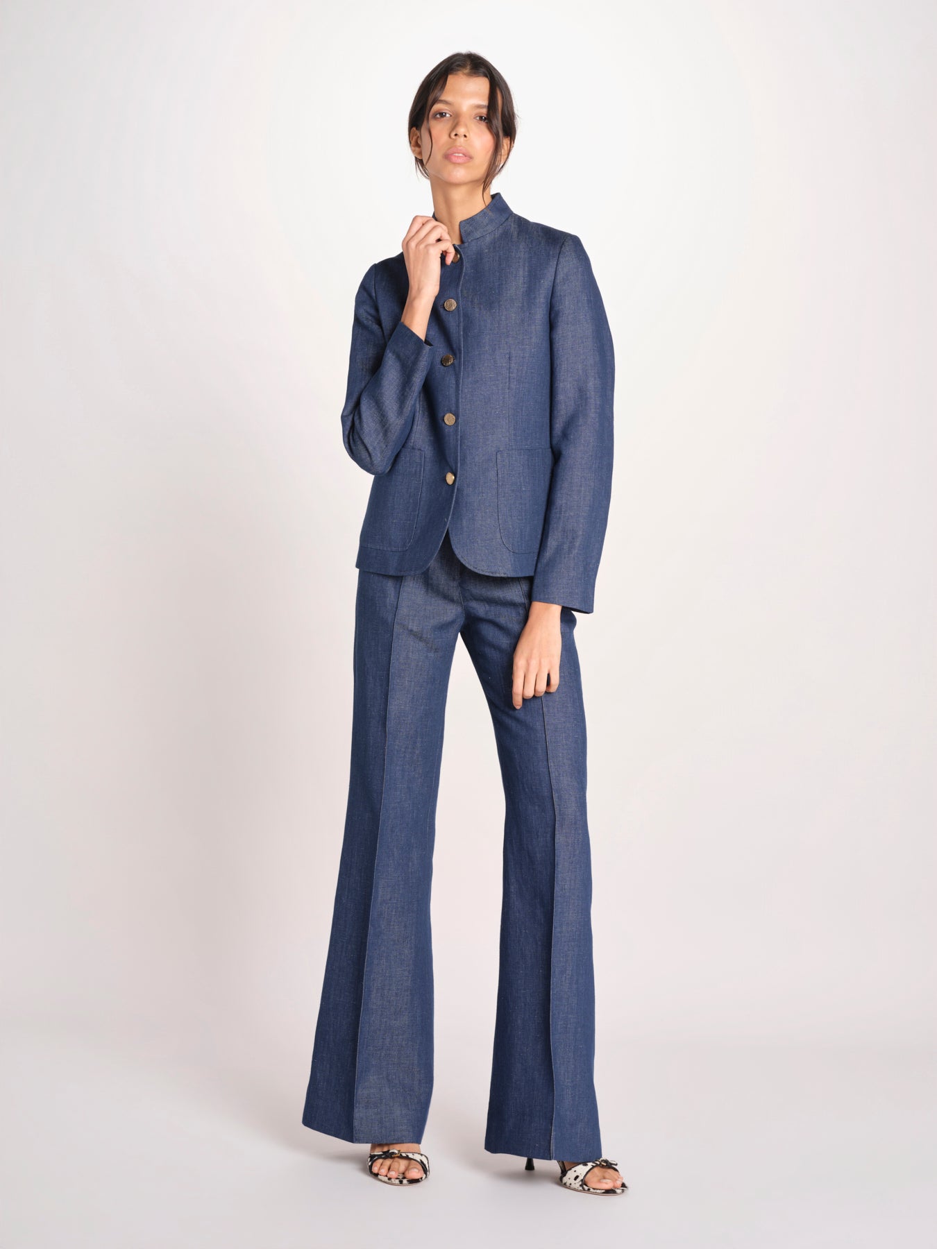 giacca guro in denim BIRGIT 33116 855 684 quelledue 