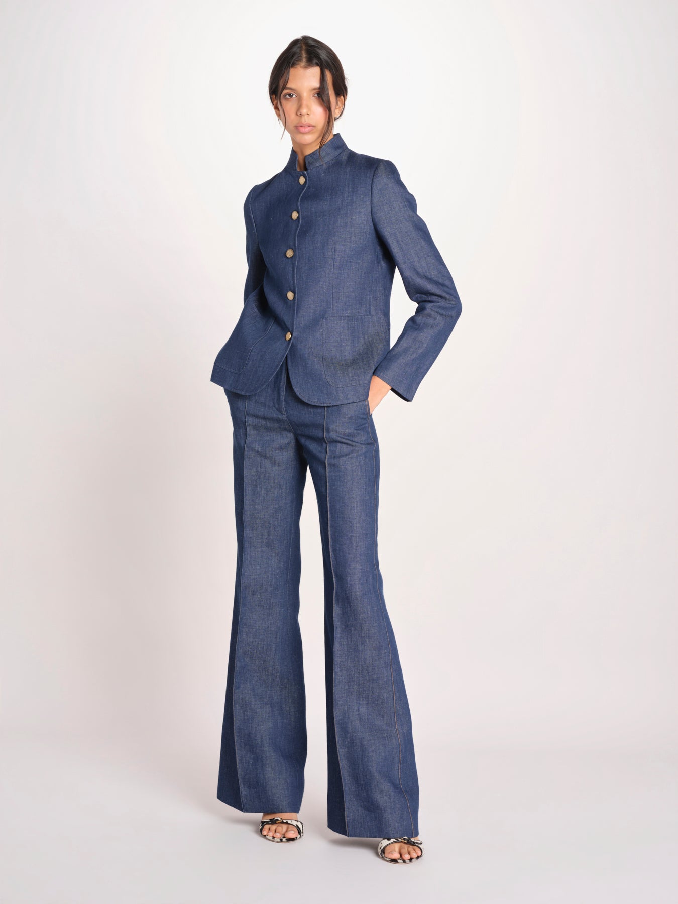 giacca guro in denim BIRGIT 33116 855 684 quelledue 