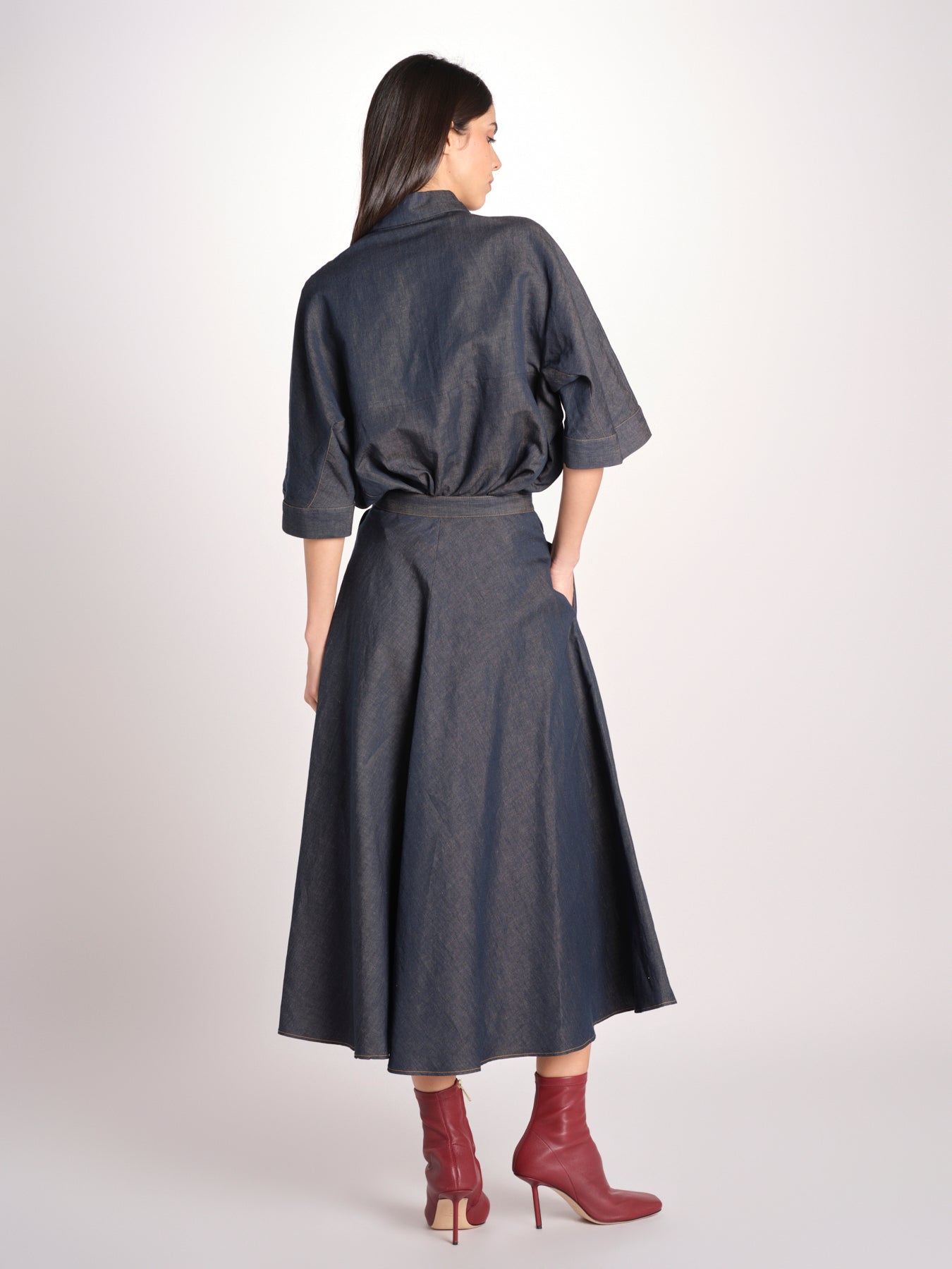 gonna a ruota in denim leggero JOANNA 11209 356 606 quelledue 