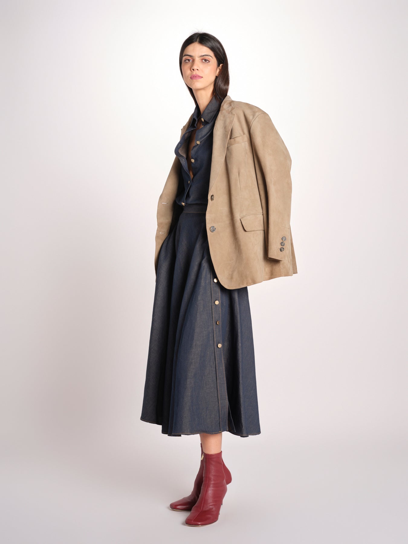 gonna a ruota in denim leggero JOANNA 11209 356 606 quelledue 