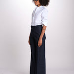 pantalone dritto in cotone MELODY 684 17015 quelledue 