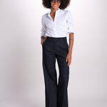 pantalone dritto in cotone MELODY 684 17015 quelledue 