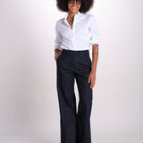 pantalone dritto in cotone MELODY 684 17015 quelledue 