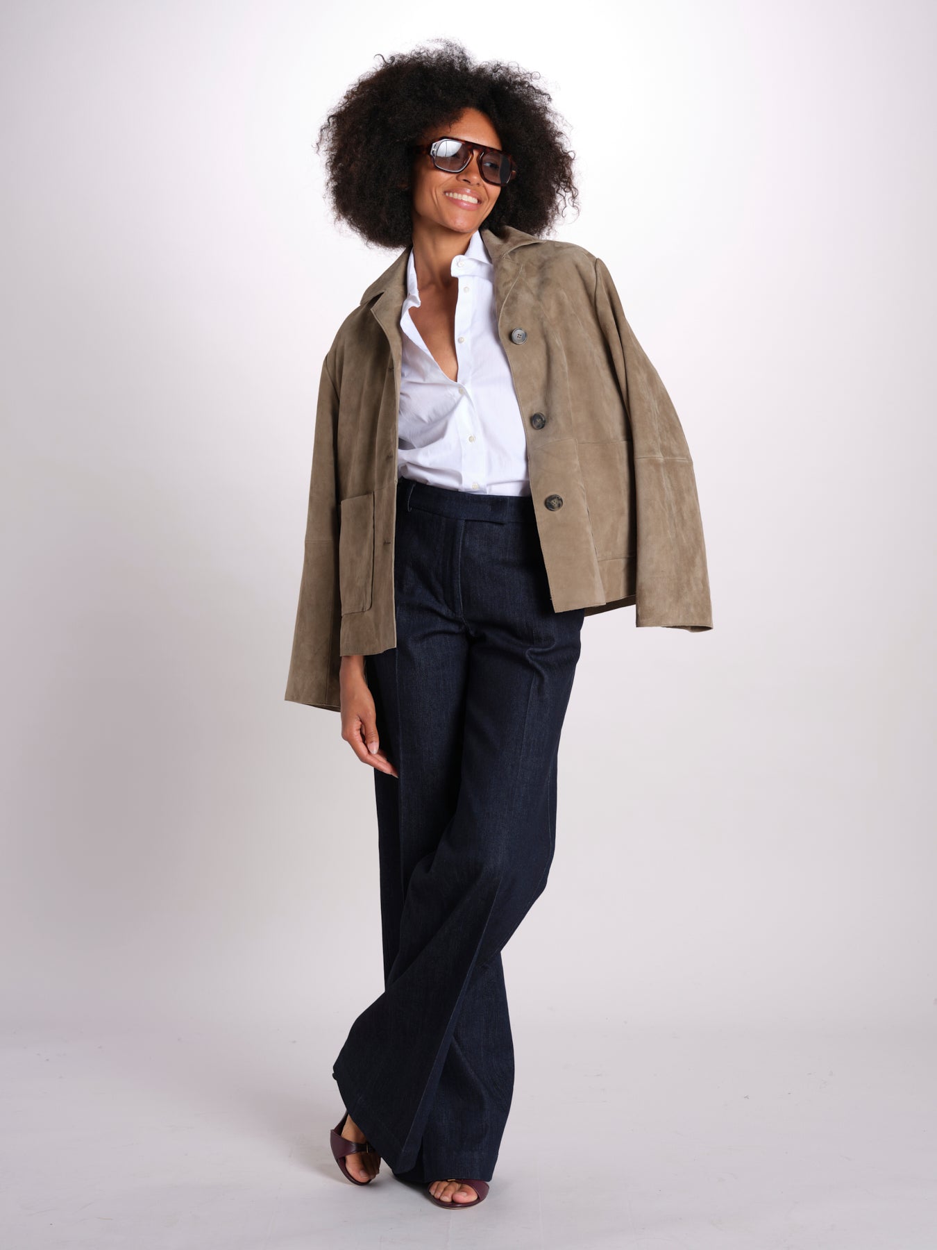 pantalone dritto in cotone MELODY 684 17015 quelledue 