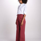 pantalone dritto in cotone MELODY 684 17025 quelledue 