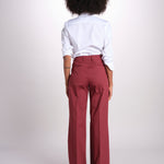 pantalone dritto in cotone MELODY 684 17025 quelledue 