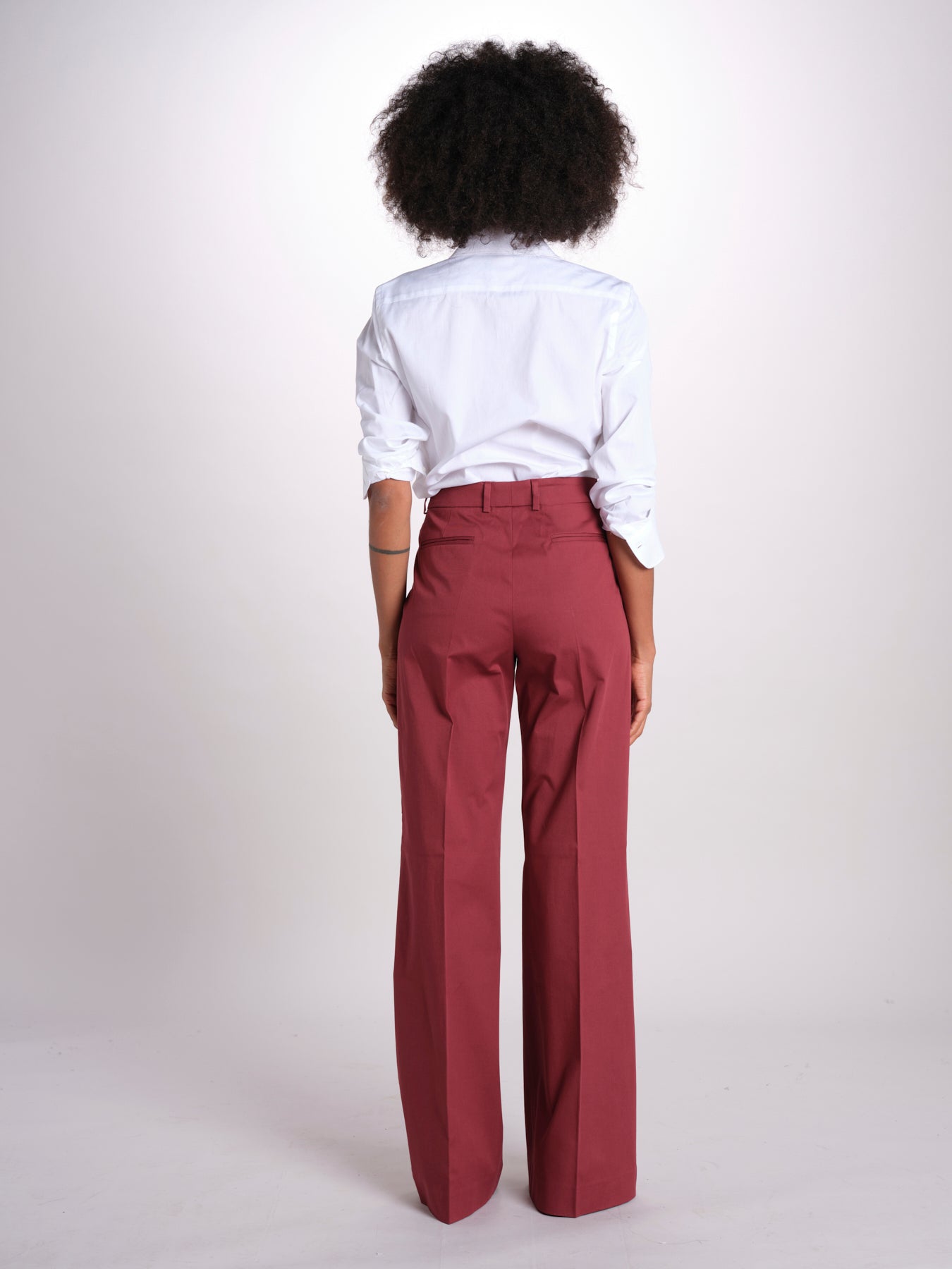 pantalone dritto in cotone MELODY 684 17025 quelledue 