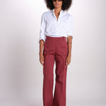 pantalone dritto in cotone MELODY 684 17025 quelledue 