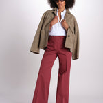 pantalone dritto in cotone MELODY 684 17025 quelledue 
