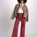 pantalone dritto in cotone MELODY 684 17025 quelledue 