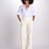 pantalone dritto in cotone MELODY 684 5410 quelledue 