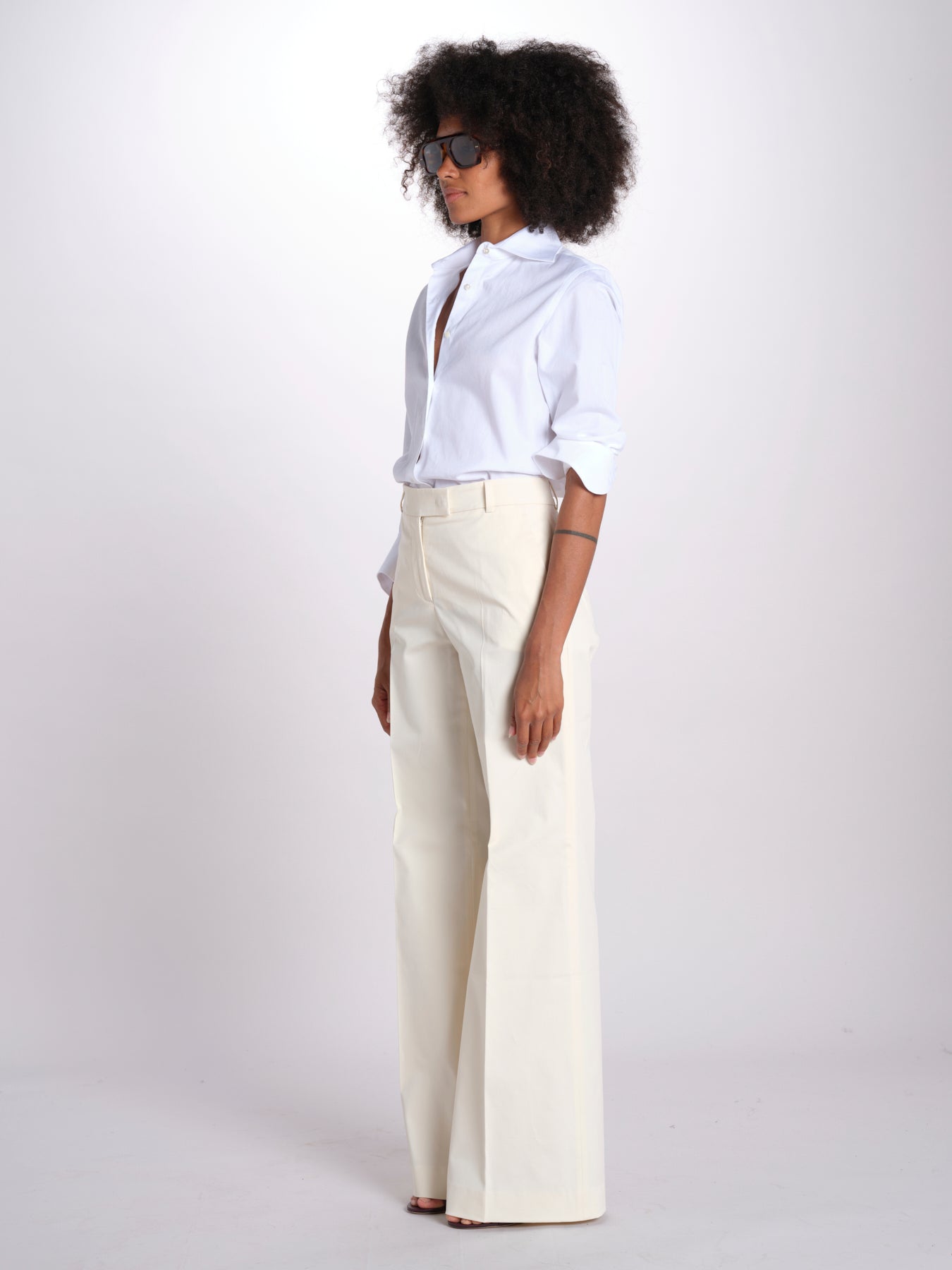 pantalone dritto in cotone MELODY 684 5410 quelledue 
