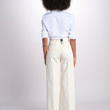 pantalone dritto in cotone MELODY 684 5410 quelledue 