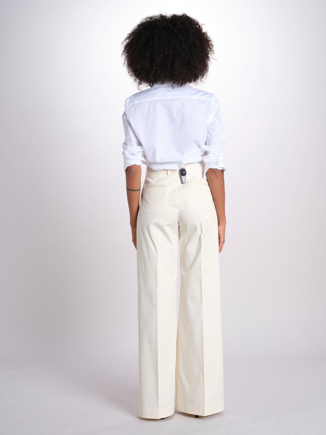 pantalone dritto in cotone MELODY 684 5410 quelledue 