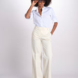 pantalone dritto in cotone MELODY 684 5410 quelledue 