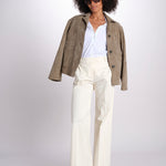 pantalone dritto in cotone MELODY 684 5410 quelledue 