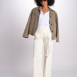pantalone dritto in cotone MELODY 684 5410 quelledue 