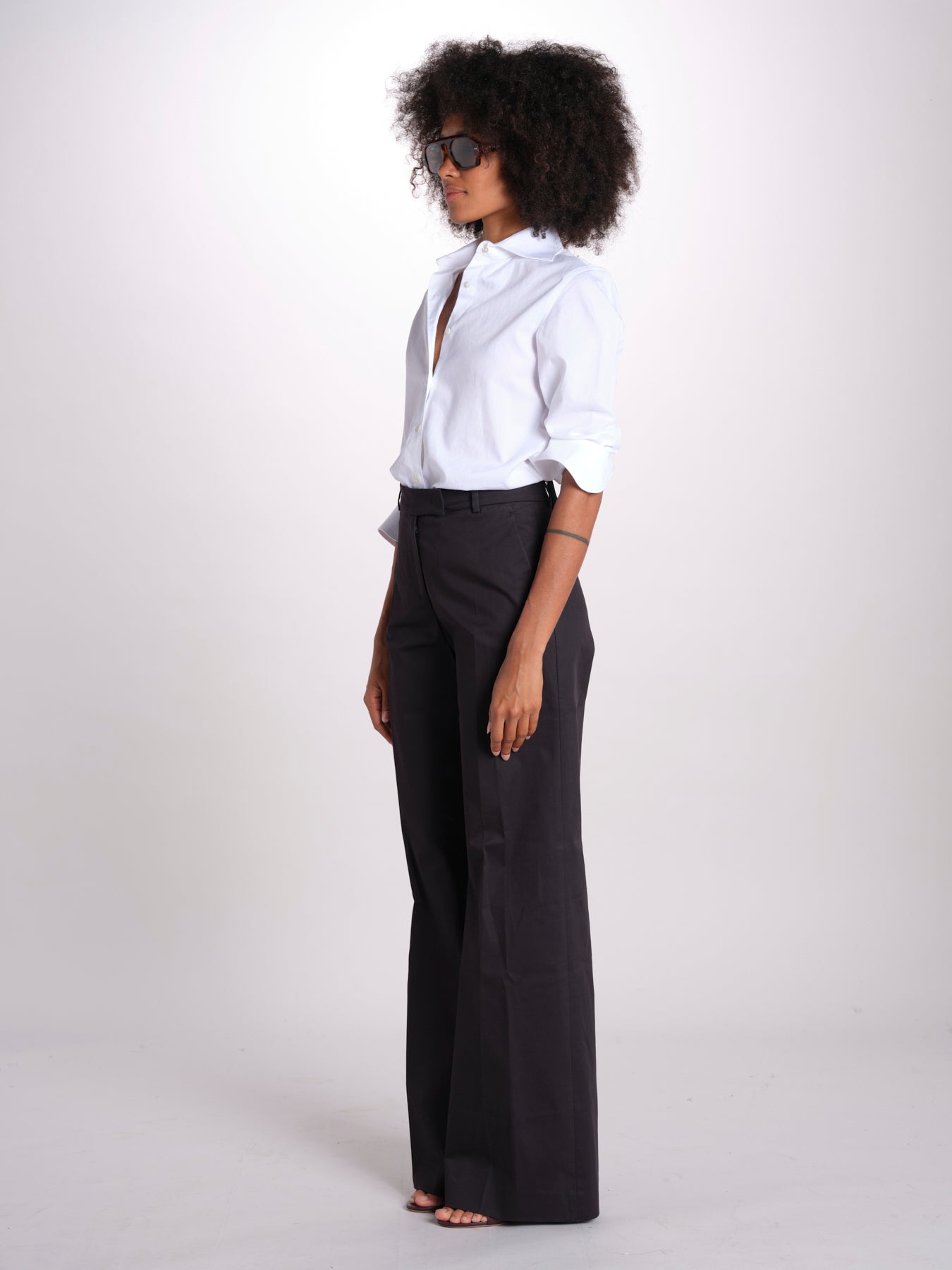 pantalone dritto in cotone MELODY 684 54 115 quelledue 