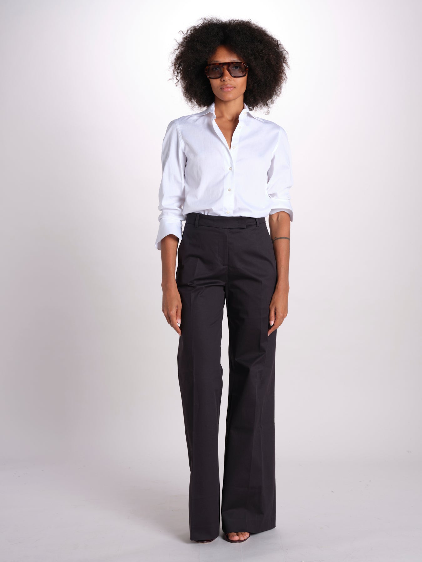 pantalone dritto in cotone MELODY 684 54 115 quelledue 