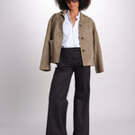 pantalone dritto in cotone MELODY 684 54 115 quelledue 