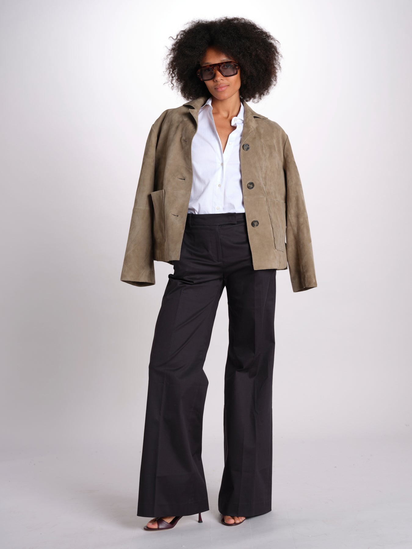 pantalone dritto in cotone MELODY 684 54 115 quelledue 