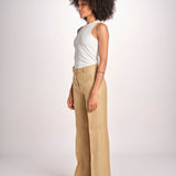 pantalone dritto in canapa MELODY L 33087 805 112 quelledue 
