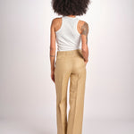 pantalone dritto in canapa MELODY L 33087 805 112 quelledue 