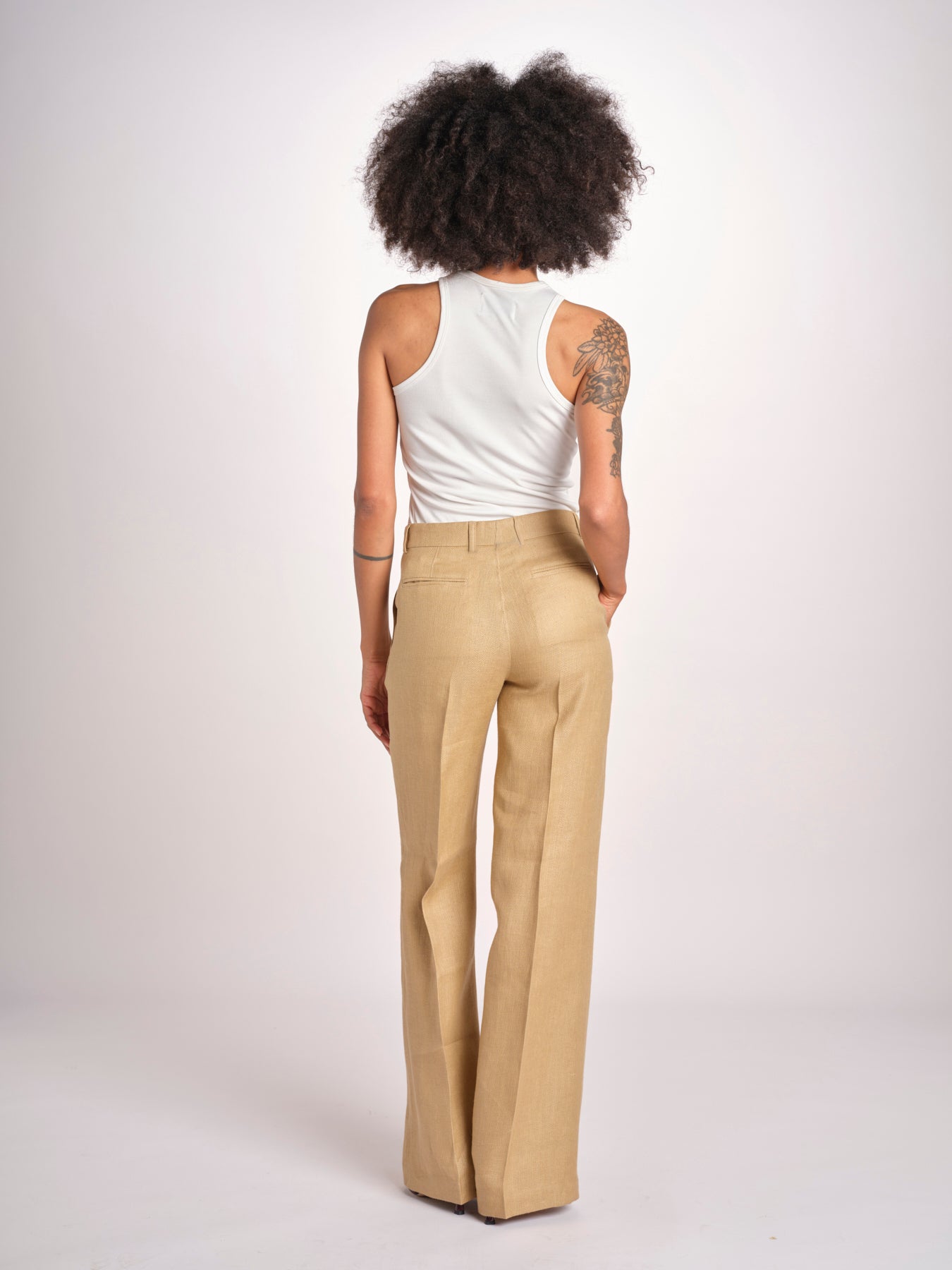 pantalone dritto in canapa MELODY L 33087 805 112 quelledue 