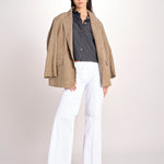 pantalone diritto in cotone MELODY L 684 54 14 BIANCO quelledue 