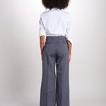 pantalone diritto in cotone MELODY L 684 54 70 SLATE quelledue 