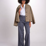 pantalone diritto in cotone MELODY L 684 54 70 SLATE quelledue 
