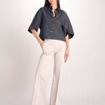 pantalone diritto in cotone MELODY L 684 54 85 PABBLE quelledue 