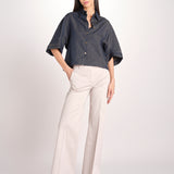 pantalone diritto in cotone MELODY L 684 54 85 PABBLE quelledue 