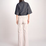 pantalone diritto in cotone MELODY L 684 54 85 PABBLE quelledue 