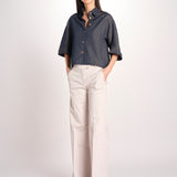 pantalone diritto in cotone MELODY L 684 54 85 PABBLE quelledue 