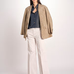 pantalone diritto in cotone MELODY L 684 54 85 PABBLE quelledue 