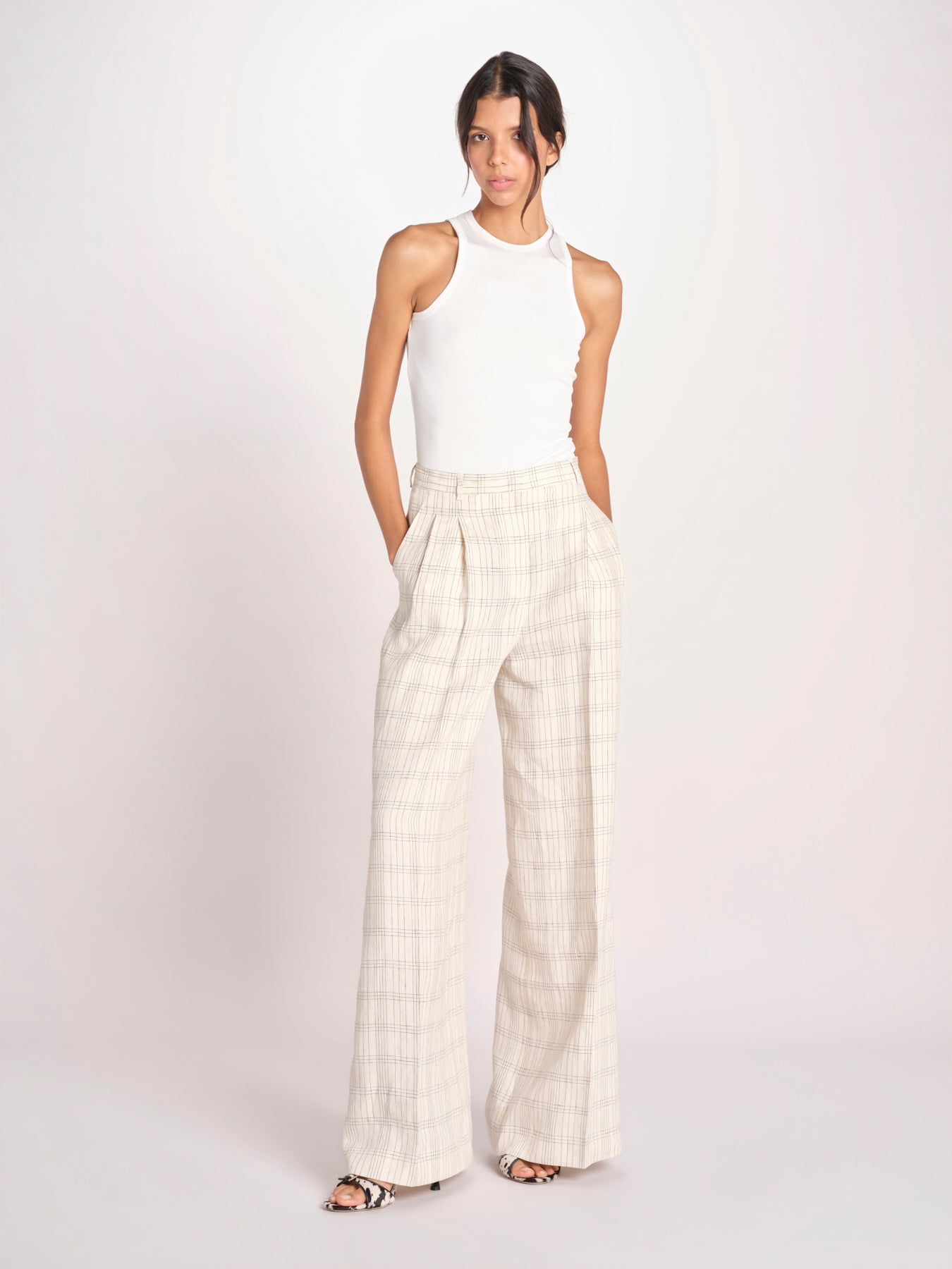 pantalone lino MONIQUE 689 10047 7 quelledue 