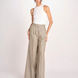 pantalone con due pinces MONIQUE 689 503 26 MORO quelledue 